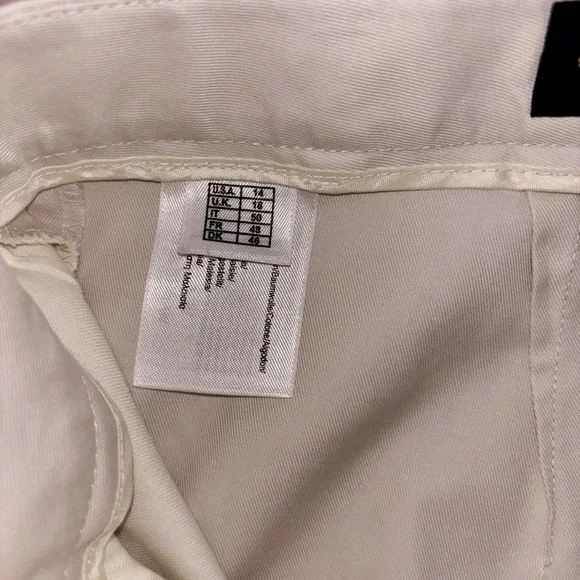 Brooks Brothers Advantage Chino Pants Women's Size 14 Beige 100% Cotton - Picture 10 of 12